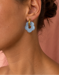 Bloom Pop Earrings – Sky Blue