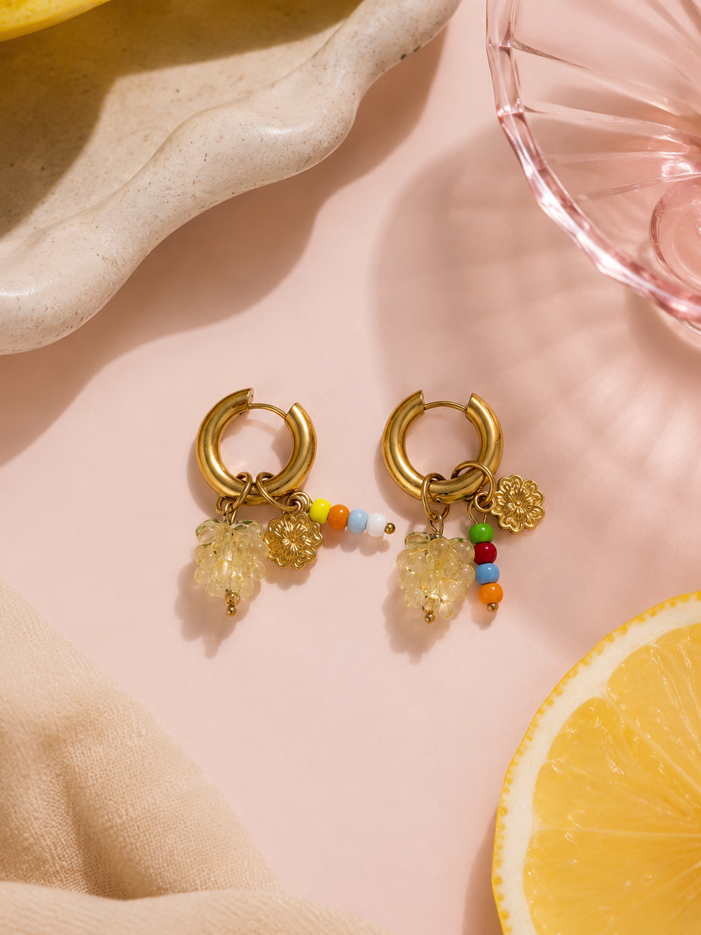 Lemon Drop Hoops